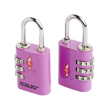 Load image into Gallery viewer, Korjo Travel TSA Compliant Security Luggage Combination Lock Duo PK  - TSACLD

