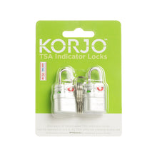 Load image into Gallery viewer, Korjo Travel TSA Compliant Luggage Keyed 20mm Lock with Indicator - TSALL

