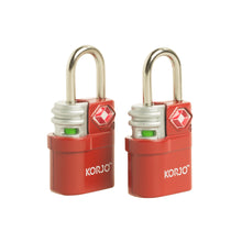 Load image into Gallery viewer, Korjo Travel TSA Compliant Luggage Keyed 20mm Lock with Indicator - TSALL
