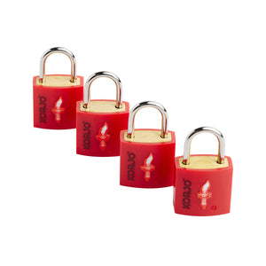 Korjo Travel TSA Compliant Luggage Keyed 20mm Locks Four Pack  - TSALL4