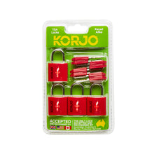 Load image into Gallery viewer, Korjo Travel TSA Compliant Luggage Keyed 20mm Locks Four Pack  - TSALL4
