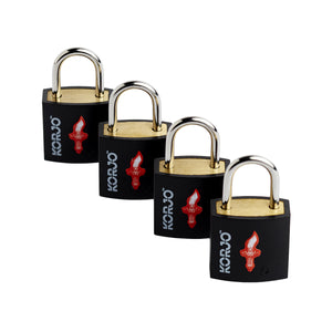Korjo Travel TSA Compliant Luggage Keyed 20mm Locks Four Pack  - TSALL4