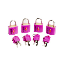 Load image into Gallery viewer, Korjo Travel TSA Compliant Luggage Keyed 20mm Locks Four Pack  - TSALL4
