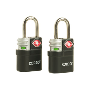 Korjo Travel TSA Compliant Luggage Keyed 20mm Lock with Indicator - TSALL