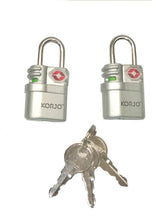 Load image into Gallery viewer, Korjo Travel TSA Compliant Luggage Keyed 20mm Lock with Indicator - TSALL

