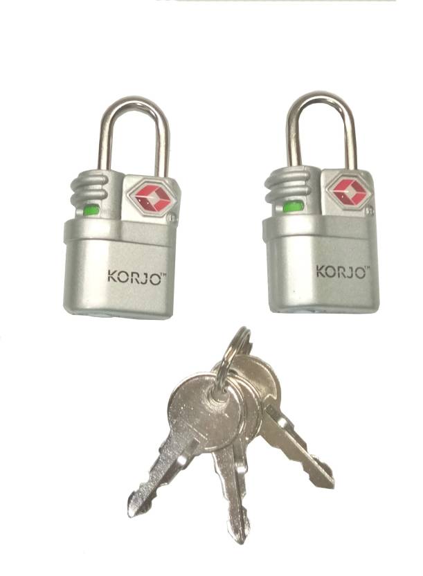Korjo Travel TSA Compliant Luggage Keyed 20mm Lock with Indicator - TSALL