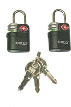 Load image into Gallery viewer, Korjo Travel TSA Compliant Luggage Keyed 20mm Lock with Indicator - TSALL
