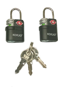 Korjo Travel TSA Compliant Luggage Keyed 20mm Lock with Indicator - TSALL