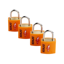 Load image into Gallery viewer, Korjo Travel TSA Compliant Luggage Keyed 20mm Locks Four Pack  - TSALL4
