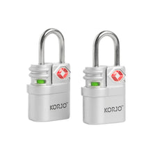 Load image into Gallery viewer, Korjo Travel TSA Compliant Luggage Keyed 20mm Lock with Indicator - TSALL
