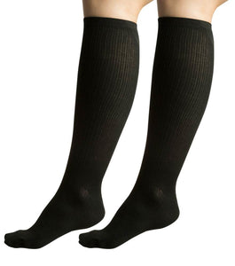 Korjo Compression Travel Socks Medium One Pair - Black - TSOXM