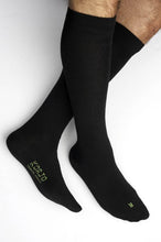 Load image into Gallery viewer, Korjo Compression Travel Socks Medium One Pair - Black - TSOXM
