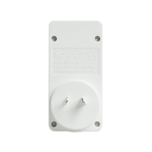 Korjo USB & Power 2 Port Travel Adaptor Plug for Australia & EU Italy/Swiss  - USB2X2EUIS