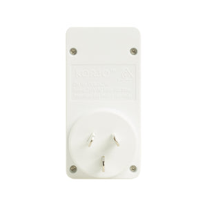 Korjo USB & Power 2 Port Travel Adaptor Plug for Australia & USA - USB2X2US