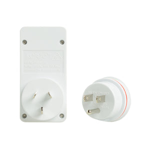 Korjo USB & Power 2 Port Travel Adaptor Plug for Australia & USA - USB2X2US
