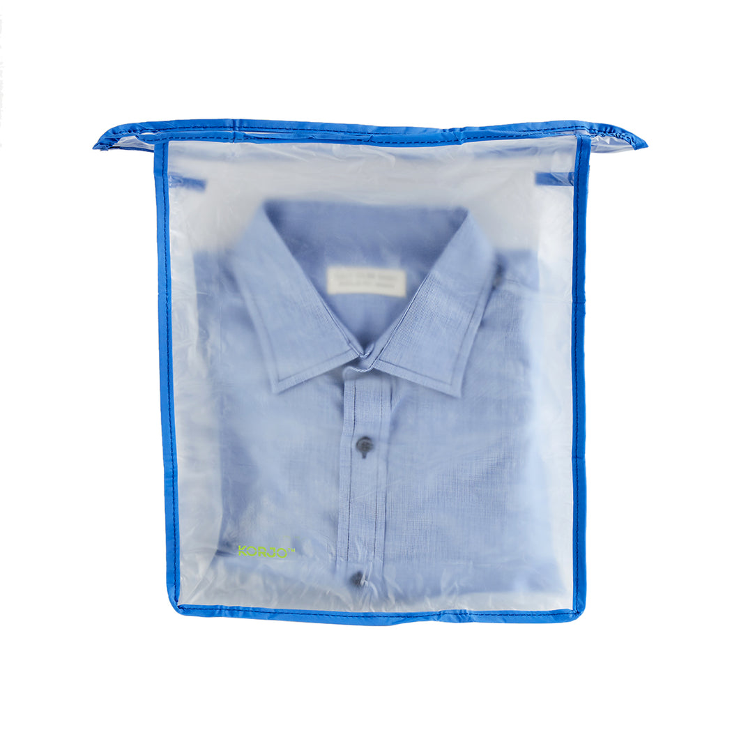 Korjo Plastic Storage Zippered Bags Set of 2