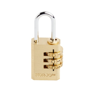 Korjo Combination Luggage Lock Brass - CL30