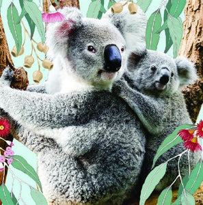 Floral Koala Paint By Numbers 