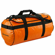 Load image into Gallery viewer, Caribee Kokoda 90L Water Resistant Duffle Bag - Orange/Black Straps

