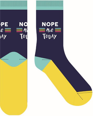 Novelty Fun Socks - Latest Craze in Socks! Nope Not Today