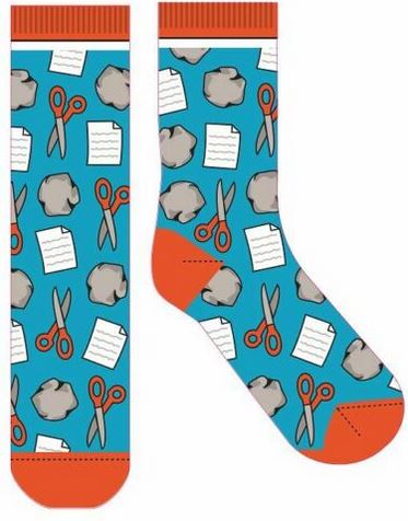 Novelty Fun Socks - Latest Craze in Socks! Rock, Paper, Scissors