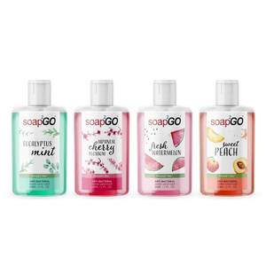 Soap2Go Anti Bacterial Hand Sanitizer - 60ml - Luscious Scented 4 pk