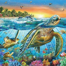 Load image into Gallery viewer, Diamond Art Kit - Sealife 30 x 30cm - Creative Arts &amp; Crafts
