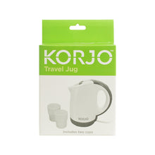 Load image into Gallery viewer, Korjo Dual Voltage Travel Jug Includes Two Cups - BRILLIANT FOR TRAVELLERS! - TJ50
