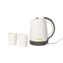 Load image into Gallery viewer, Korjo Dual Voltage Travel Jug Includes Two Cups - BRILLIANT FOR TRAVELLERS! - TJ50
